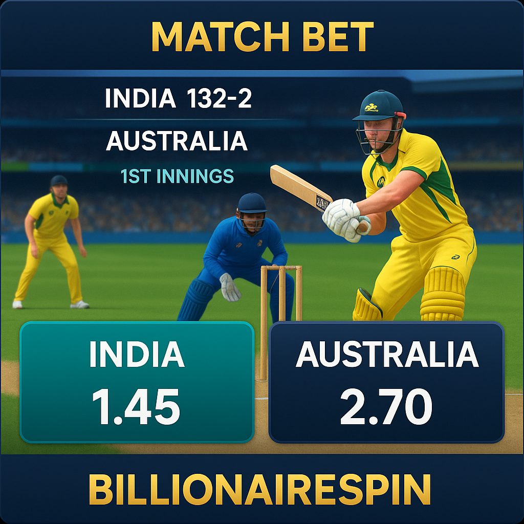 BillionaireSpin - Cricket Betting - Live Odds