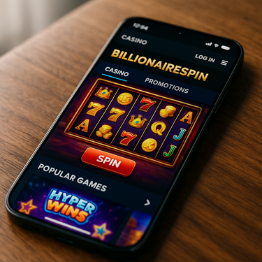 BillionaireSpin - Mobile Platform Interface - Responsive Casino Gaming